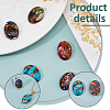 5Pcs 5 Styles Natural Lapis Lazuli & Synthetic Imperial Jasper and Bronzite Cabochons G-FH0002-70-4
