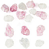 10Pcs 2 Colors Electroplated Natural Druzy Agate Beads G-TA0003-03-1