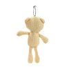PP Cotton Mini Animal Plush Toys Bear Pendant Decoration HJEW-C002-02-2