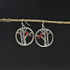 Zinc Alloy Enamel Dangle Earrings FS-WG03B65-01-1