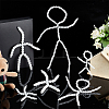   6Pcs 6 Style Plastic Action Figure Movable Skeleton DIY-PH0020-90-5