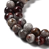 Natural Mexican Red Laguna Lace Agate Round Beads Strands G-NH0005-A31-01-4