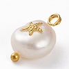 Natural Keshi Pearl Pendants PALLOY-JF00594-01-2