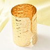Textured Alloy Open Cuff Bangles for Women LS-BJEW-K272-04G-4