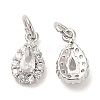 Brass Micro Pave Cubic Zirconia Pendants KK-Q775-07P-1