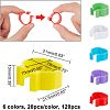 120Pcs 6 Colors Plastic Poultry Leg Identification Bands AJEW-WH0258-456-2