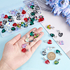 SUNNYCLUE 60Pcs 6 Colors Large Hole Alloy European Dangle Charms EGLA-SC0001-08-3