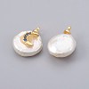 Natural Cultured Freshwater Pearl Pendants PEAR-F008-09G-2