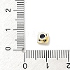 Square Brass Micro Pave Cubic Zirconia Cabochons KK-P345-13G-E09-3