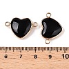 Natural Obsidian Love Heart Pendants G-T138-205D-G-3