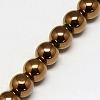 Electroplate Non-magnetic Synthetic Hematite Beads Strands LS-G-J169A-8mm-01-3