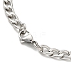 304 Stainless Steel Pendant Necklaces for Women Men NJEW-G123-06P-4