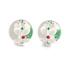 Transparent Glass Enamel Beads GLAA-P078-01A-07-1