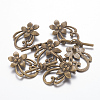 Tibetan Style Toggle Clasps X-MLF0677Y-2