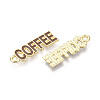 Alloy and Enamel Pendants PALLOY-T093-09D-G-3