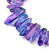 Natural Dyed Quartz Beads Strands G-G791-14Q-2