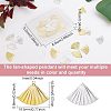 Fingerinspire 32Pcs 2 Colors Environmental Protection Electroplating Brass Pendants KK-FG0001-02-2