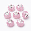 Crackle Resin European Beads RPDL-S012-B08-2