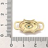 Brass Cubic Zirconia Connector Charms LS-KK-M278-01B-G-3