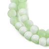Frosted Crackle Glass Beads X1-GLAA-U001-8mm-M09-2