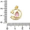 Brass Micro Pave Cubic Zirconia Pendants KK-K401-11G-3