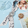 2Pcs 2 Colors Flower with Teardrop Zinc Alloy Rhinestone Brooch JEWB-GO0001-14-4