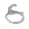 304 Stainless Steel Open Cuff Rings RJEW-M019-46P-3