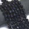 Synthetic Blue Goldstone Beads Strands G-K389-D05-01-2