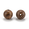 Natural Wenge Wood Beads X-WOOD-S053-13-2