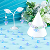 200Pcs Glass Bead Caps for Wind Chimes Making GLAA-SP0001-03D-4