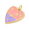 Brass Enamel Pendants KK-Z077-01G-12-2