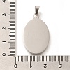 Anti-Tarnish 304 Stainless Steel Pendants STAS-U035-18P-3