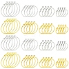 32Pcs 8 Styles Iron Huggie Hoop Earring Findings IFIN-FS0001-49A-1
