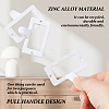 25Pcs Rectangle Zinc Alloy Label Frame Card Holder AJEW-FH0008-75A-3