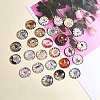 Printed Picture Glass Cabochons GGLA-YW0001-01B-3