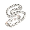304 Stainless Steel Cable Chain Necklaces NJEW-U031-12P-2