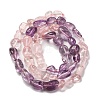 Natural Rose Quartz & Amethyst Beads Strands G-L610-B13-01-3