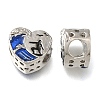 Rack Plating Alloy Enamel European Beads X-PALLOY-A009-24P-1