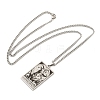 304 Stainless Steel Tarot Pendant Necklaces NJEW-A026-01P-10-3