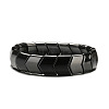 Non-magnetic Synthetic Hematite Beaded Stretch Bracelets for Men FS-WG73B41-03-1