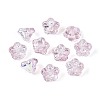 Electroplate Transparent Glass Beads Strands EGLA-N055-03A-08-1