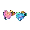 Ion Plating(IP) 304 Stainless Steel Stud Earring Findings STAS-I183-03A-M-2