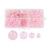 340Pcs 4 Sizes Natural Rose Quartz Beads Strands G-LS0001-13-1