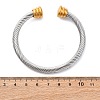 304 Stainless Steel Cuff Bangles BJEW-P310-11GP-5