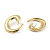 Left and Right Ion Plating(IP) 304 Stainless Steel Stud Earrings for Women EJEW-B050-03G-2