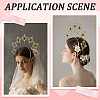 Plastic Goddess Crown Hair Bands OHAR-WH20010-02C-4