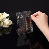 L Shaped Organic Glass Earring Display Stands ODIS-PH0001-51-WH-2