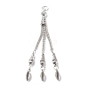 Tibetan Style Alloy Curb Chain Tassel Big Pendants FIND-I025-01A-1