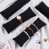 Linen Cloth Jewelry Long Pillow for Bracelet Display AJEW-WH0007-56-4
