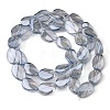 Transparent Electroplate Glass Bead Strands EGLA-C001-M-3